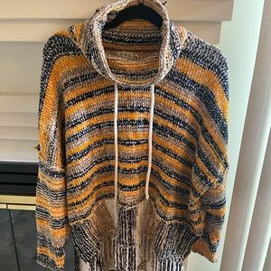 POL fringe sweater